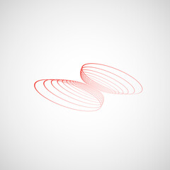 Modern spiral icon, great design for any purposes. Vector elements with spiral motion