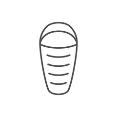 Sleeping bag line outline icon