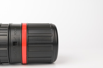 Poster tube on white background