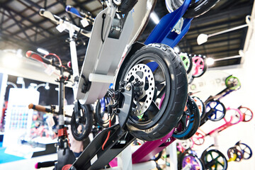 Scooter disc brake wheel in sport store
