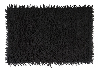 tapete preto turco com franjas 