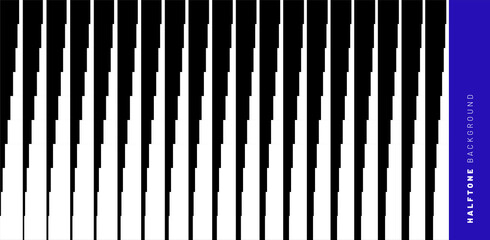 Abstract background with white rectangular halftones on black. Minimal geometric backdrop. Eps10 vector.