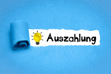Auszahlung