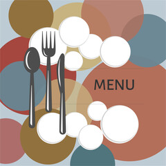 Restaurant menu design. Vector background for cafe, bistro, restaurant, bars menu card	
