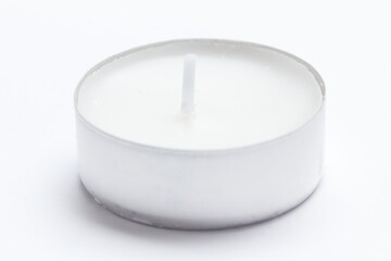Candle does not burn concept closeup party romantic. therapy romantic.