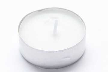 Candle does not burn concept closeup party romantic. party romantic.