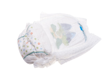 baby diapers isolated
