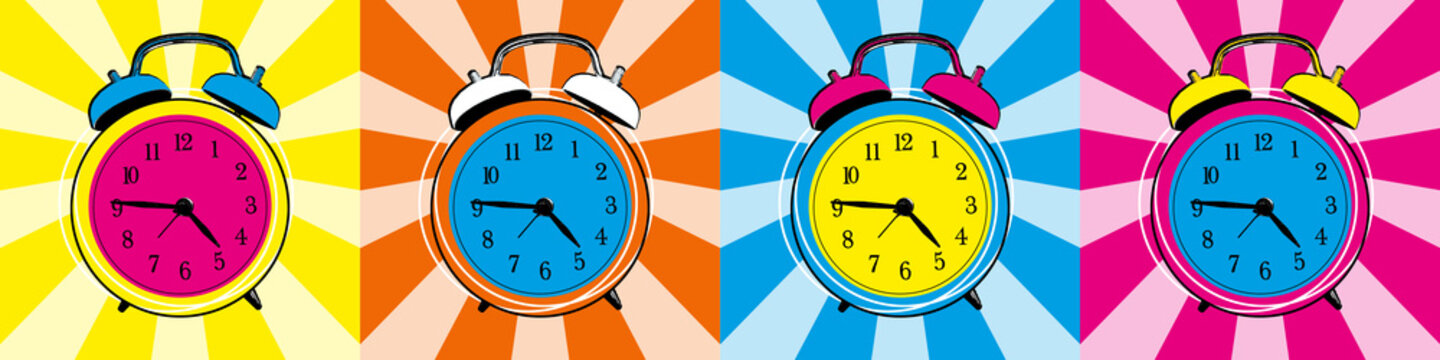 Wecker im Popart-Style