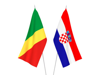 Croatia and Republic of the Congo flags