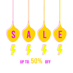 Sale Word Hanging for Promotion