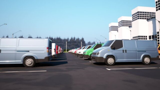 New vans in the parking lot