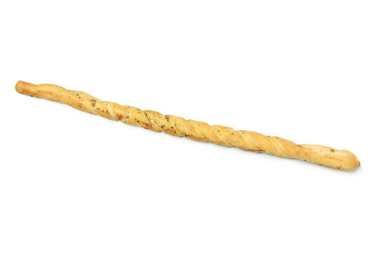 Tasty Grissini Breadstick Isolated On White Background