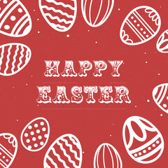 Hand Drawn Pastel Monochrome Easter Design