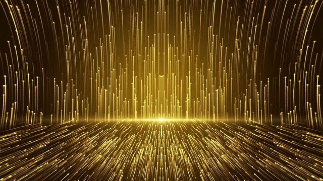 4K Abstract background with shining lights, sparks and fireworks from particles. Animation magical fashion flows. Animation Particles Dust Abstract Light Bokeh Motion Titles Cinematic Background Loop