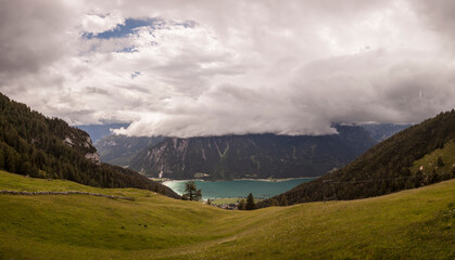 Panorama view of lake Achensee in Tyrol, Austria