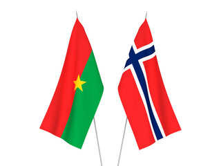Norway and Burkina Faso flags