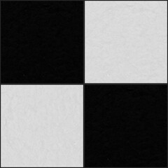 Seamless texture of black and white, decorative floor and wall tiles with relief