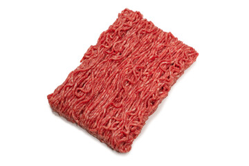 Chopped meat background. Top view.