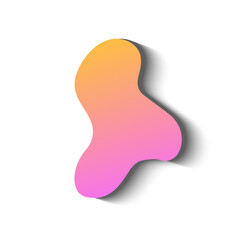 Liquid style colorful banner with shade effect.