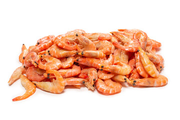 Shrimps isolated on a white background.