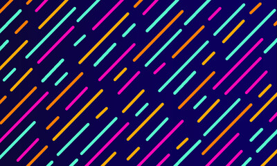 Purple Background With Colorful Lines