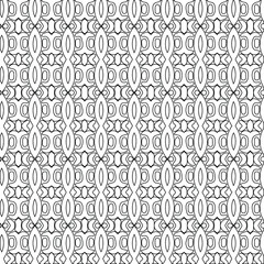 Geometric vector pattern with triangular elements. Seamless abstract ornament for wallpapers and backgrounds. Black and white colors.
