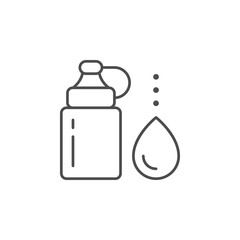 Reusable water bottle line icon