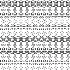 Geometric vector pattern with triangular elements. Seamless abstract ornament for wallpapers and backgrounds. Black and white colors.

