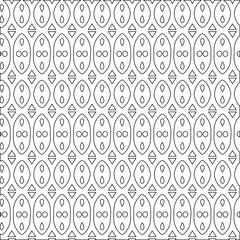Geometric vector pattern with triangular elements. Seamless abstract ornament for wallpapers and backgrounds. Black and white colors.
