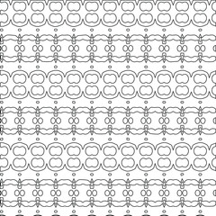 Geometric vector pattern with triangular elements. Seamless abstract ornament for wallpapers and backgrounds. Black and white colors.
