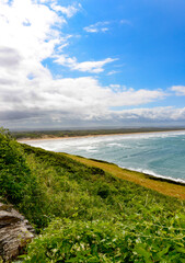 Saunton Sands Beach, near Braunton Village, North Devon, South West, England, UK