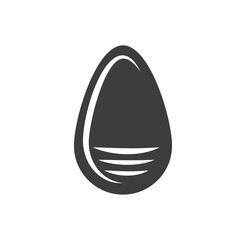 Fishing hook Silhouette. Vector illustration of fishing hook icon. Fishing bait. Great for fishing shop design.