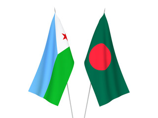 Bangladesh and Republic of Djibouti flags