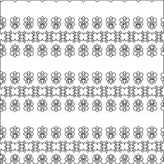 Geometric vector pattern with triangular elements. Seamless abstract ornament for wallpapers and backgrounds. Black and white colors.
