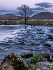 river in the mountains