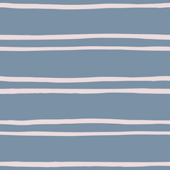 Striped seamless vector pattern in trendy color. Modern background for prints, textile, wrapping paper. Brush strokes vector repeatable pattern. Cute paintbrush line backdrop