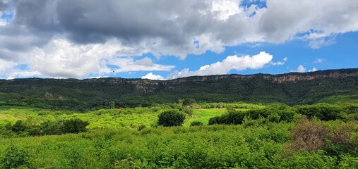 landscape with mountains