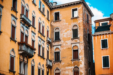 Fototapeta na wymiar Antique building view in Venice, ITALY