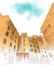 Image of a typical Italian street