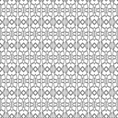 Geometric vector pattern with triangular elements. Seamless abstract ornament for wallpapers and backgrounds. Black and white colors.
