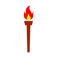 Torch logo emplate ilustration concept