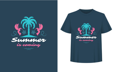 Summer quote or saying can be used for t-shirt, mug, greeting card, photo overlays