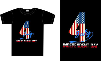 4th July independent  day t-shirt design