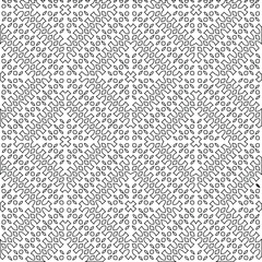 Geometric vector pattern with triangular elements. Seamless abstract ornament for wallpapers and backgrounds. Black and white colors.
