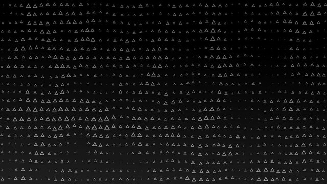 Minimalistic BG With Geometric Figures - Triangle Dark - 20 sec, perfectly looped.
The figures move are lined up in a flat grid, then again blurred in a little chaos.