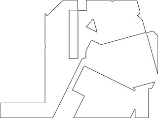 Geometric vector pattern with triangular elements. abstract ornament for wallpapers and backgrounds. Black and white colors.
