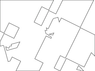 Geometric vector pattern with triangular elements. abstract ornament for wallpapers and backgrounds. Black and white colors.
