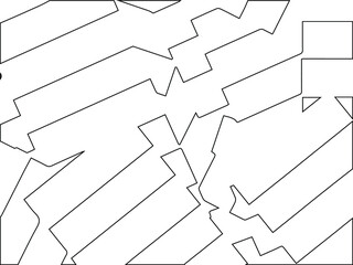 Geometric vector pattern with triangular elements. abstract ornament for wallpapers and backgrounds. Black and white colors.
