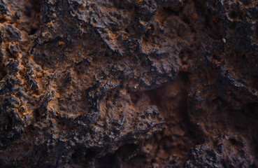 crystal stone mienral macro photo of the enlarged stones close-up