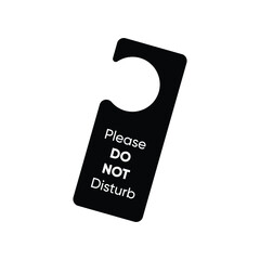 Disturb sign service icon ,hotel sign